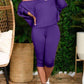 Boat-Neck Top & Clam Digger Pants