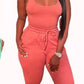 Streetwear Tracksuit Women Two 2 Piece Set